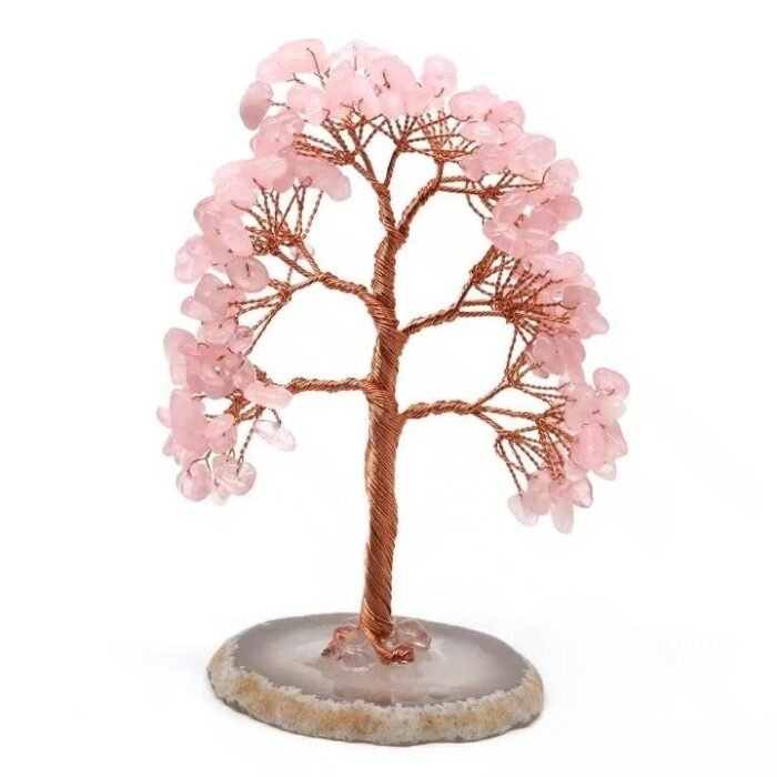 Arbre Bonheur Quartz Rose