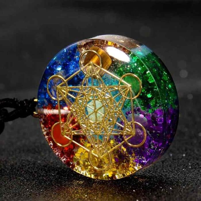 Pendentif Orgonite 7 Chakras 1