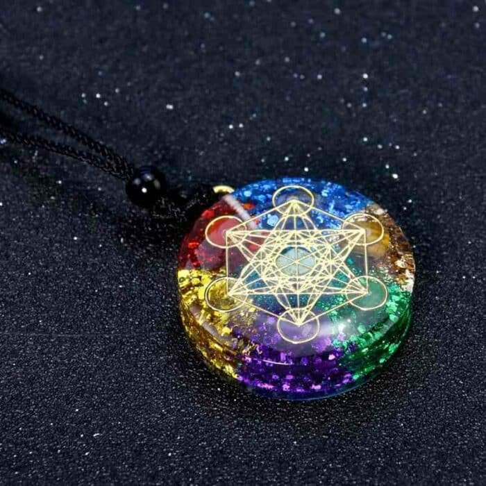 Pendentif Orgonite 7 Chakras 2