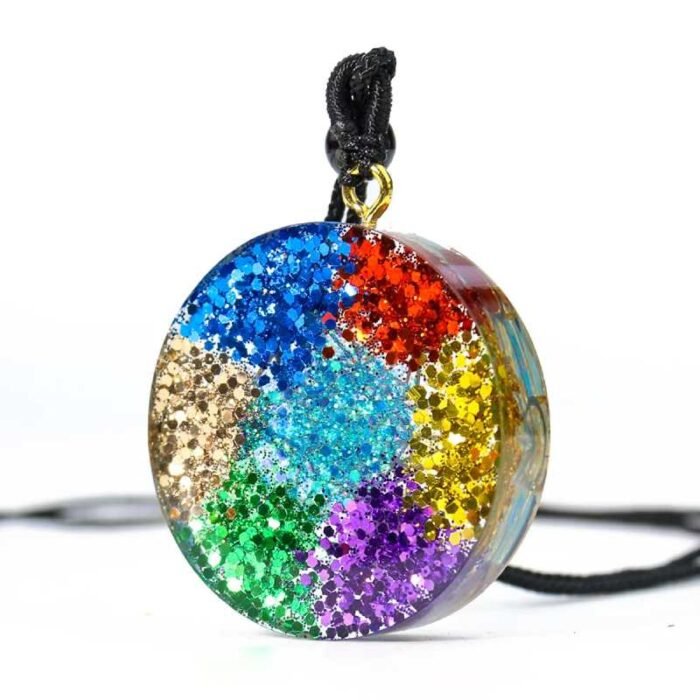 Pendentif Orgonite 7 Chakras 4