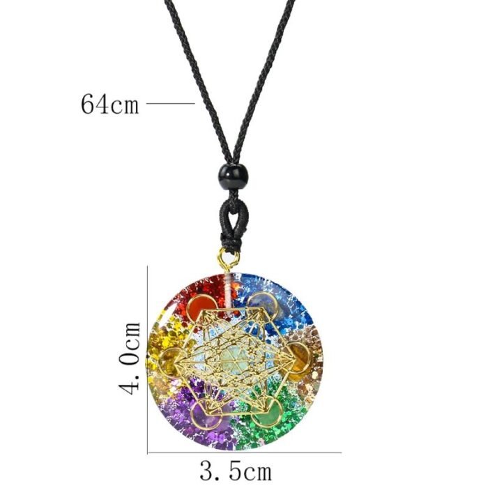 Pendentif Orgonite 7 Chakras 6