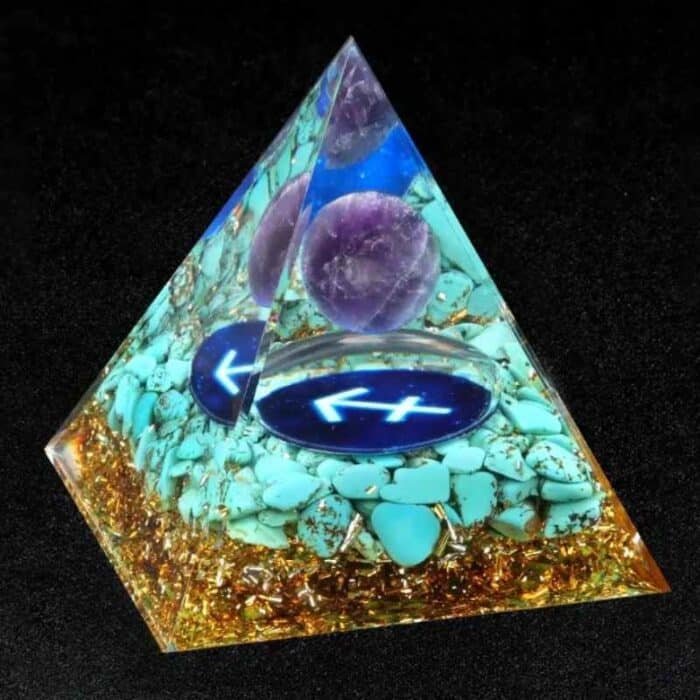 Pyramide Orgonite Sagittaire